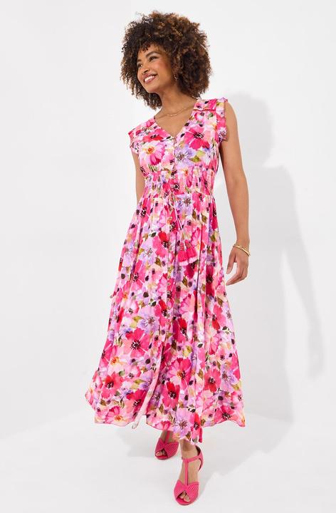 Produktbild Joe Browns Petite Sequin Embellished Shirred Waist Floral Maxi Dress (6)