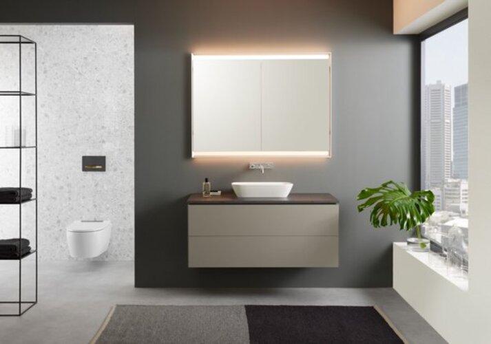 Image du produit Geberit ONE armoire de toilette avec ComfortLight, 2 portes, montage encastré, 120x90x15cm, 505.805