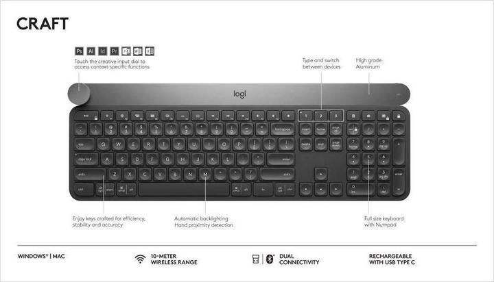 Actual product image Logitech Craft (CH, Wireless)