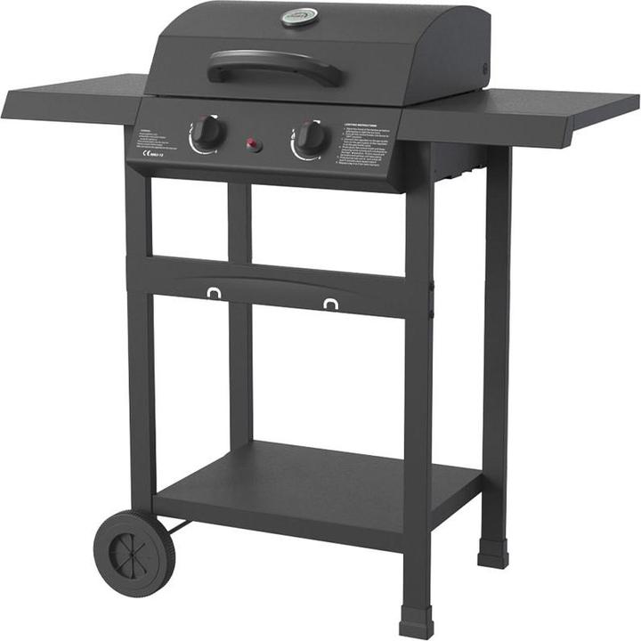 Actual product image FlammenKönig Gasgrill mit 2 Brenner, Gasregler + Schlauch inkl. (5 kW)