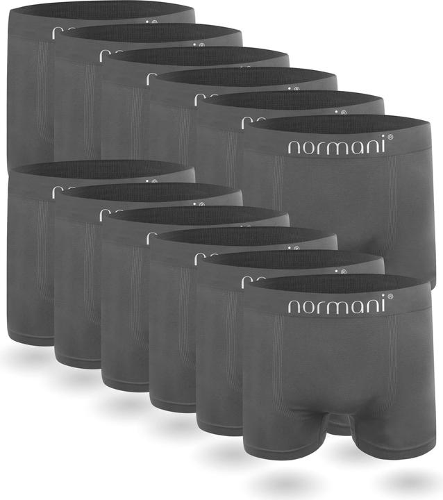 Immagine prodotto Normani Boxer da uomo in microfibra in 12 pezzi - 2264 (XL, confezione da 12)