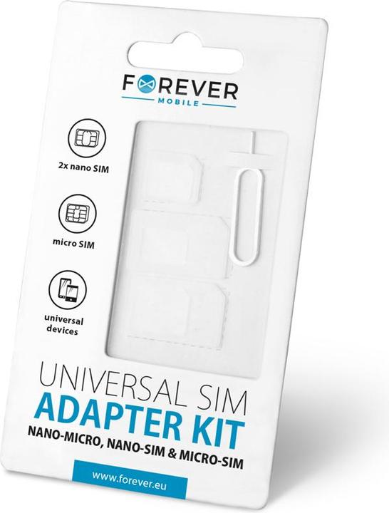 Actual product image Forever NANO SIM/Micro, Micro SIM un NANO/SIM (3in1)