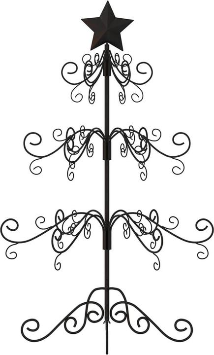 Produktbild VidaXL Metall Weihnachtsbaum für Dekorationen Christbaum DIY Deko Schwarz 90cm