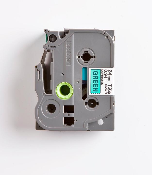 Actual product image Brother Tze-751 (2.40 cm, Green, Black)