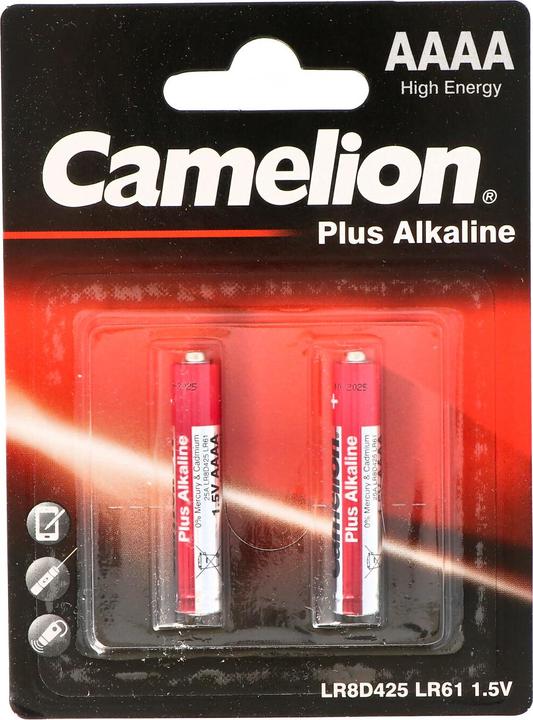 Immagine prodotto Camelion LR61-BP2 - Einwegbatterie - AAAA - Alkali - 1,5 V - 2 Stück(e) - 84 x 12 x 114 m (2 pz., AAAA, 580 mAh)
