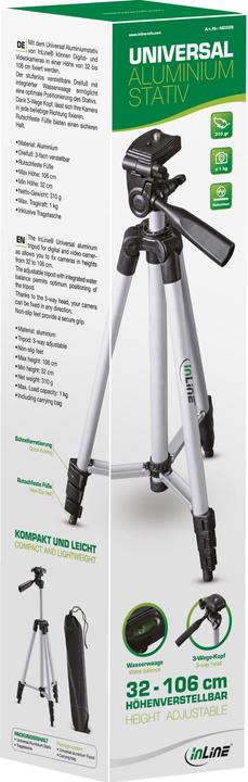 Actual product image InLine Aluminum tripod (Metal)