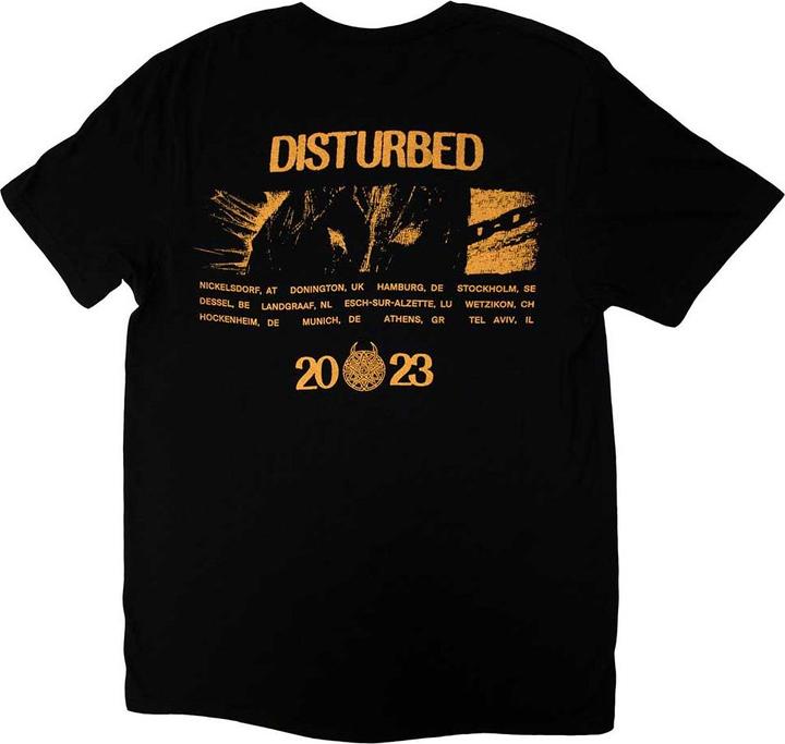 Actual product image Disturbed Unisex Adult European Tour '23 Split Face T-Shirt (XL)