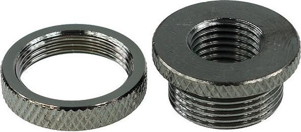 Actual product image Aquatuning Fillport black nickel knurled Universal