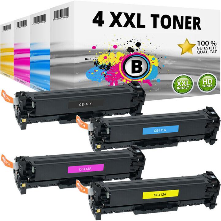 Immagine prodotto Druckfuxx 4 XXL TONER für HP 305X/A LaserJet Pro 300 color M351a MFP M375nw Pro