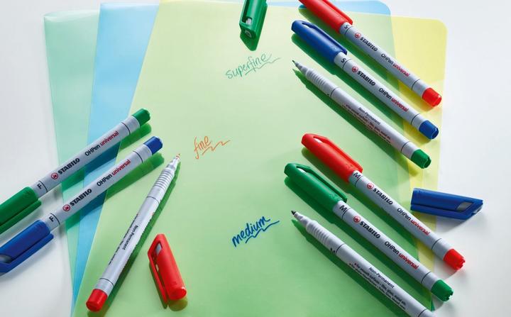 Image du produit STABILO Folienstift OHPen Universal F Schwarz, 10 Stück (Noir, 0.70 mm, 10 x)
