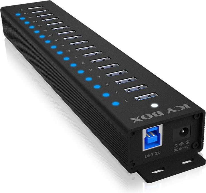 Actual product image Icy Box IB-HUB1717-U3 (USB-C, 17 Ports)