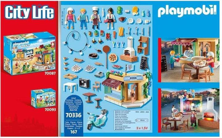 Produktbild Playmobil Pizzeria mit Gartenrestaurant (70336, Playmobil City Life)