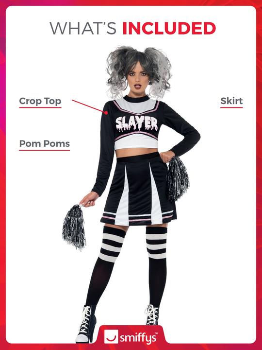 Actual product image Smiffys Gothic Cheerleader (40, 42)