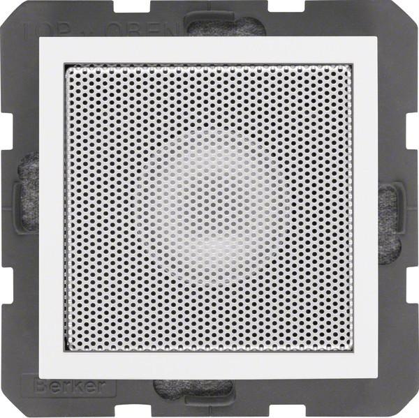 Actual product image Berker Loudspeaker 28829909 S.1/B.1/B.3/B.7 Glass polar white, matt (1 pcs., Wall installation, Not movable)