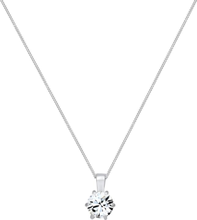 Actual product image Elli Necklace curb chain Basic crystals 925 silver (925 sterling silver, Glass crystal)