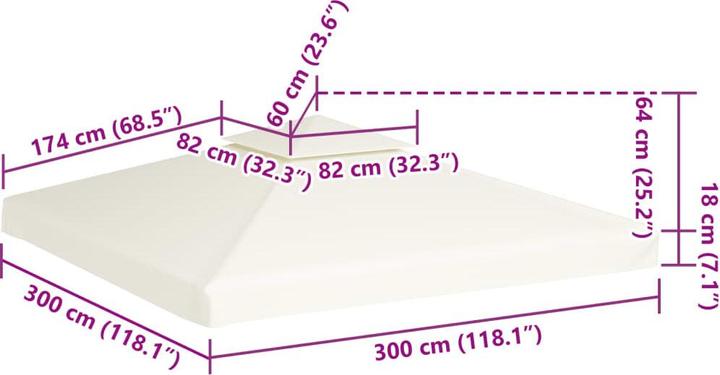 Produktbild VidaXL Xerane (300 cm, 300 cm)