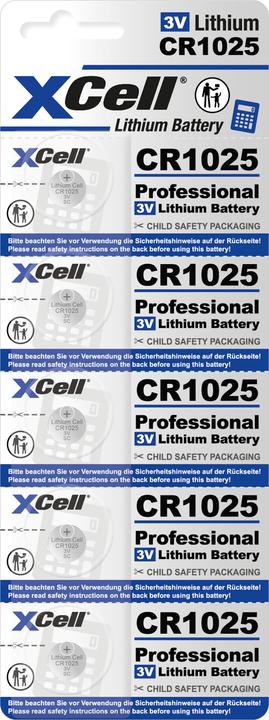 Label énergétique Hückmann Pile bouton au lithium 3V (5 pcs, CR1025)
