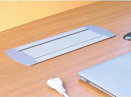 Produktbild Bachmann gg107109 Einbau Tischsteckdosenleiste ALUMS1 (2 x)