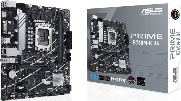Actual product image ASUS Prime B760M-K (LGA 1700, Intel B760, mATX)