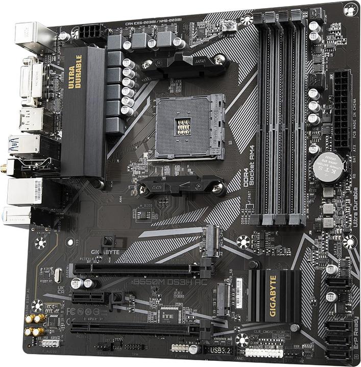 Immagine prodotto Gigabyte B550M DS3H AC (AM4, AMD B550, mATX)