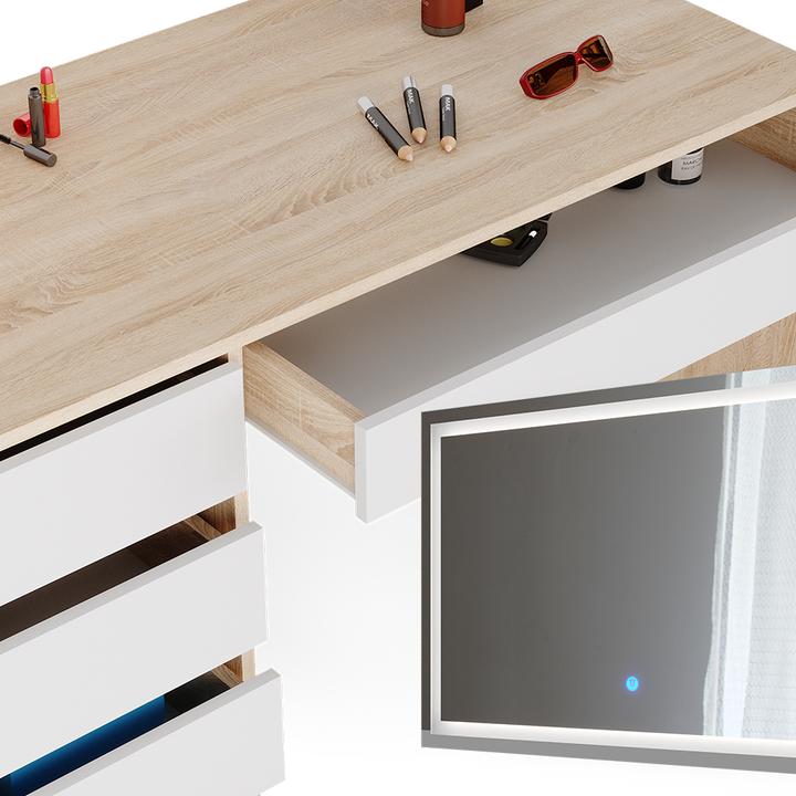 Actual product image Vicco Sherry with lighting (120 x 75 x 55 cm)