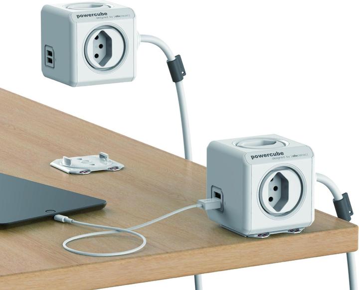 Produktbild Allocacoc PowerCube Extended S+ (4 x, Typ 13, USB-A, 1.50 m)