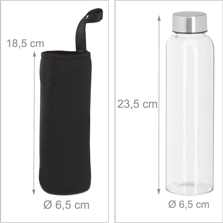 Produktbild Relaxdays 2x Trinkflasche (0.50 l)