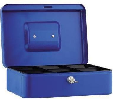 Soennecken Cash box 25x9x18cm 6compartments blue