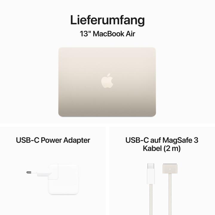 Produktbild Apple MacBook Air – 2024 (13.60", M3, 16 GB, 512 GB, DE)