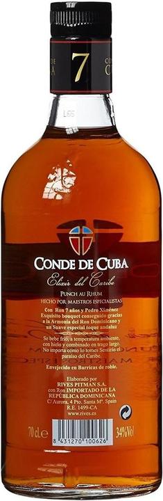 Immagine prodotto Conde de Cuba Rum Elixir del Caribe (1 x 70 cl)