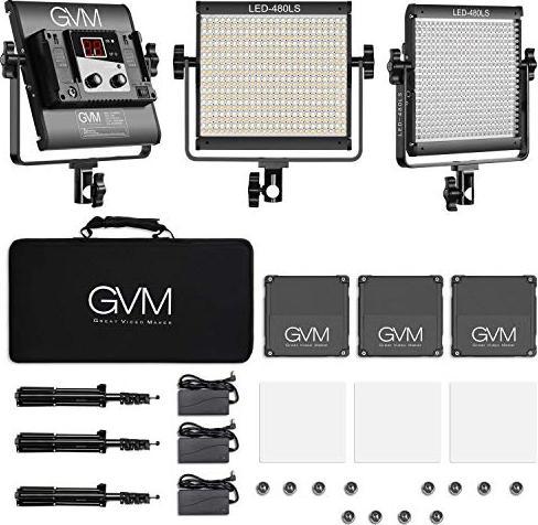 Produktbild GVM LED Videoleuchten mit Ständer (Videoleuchte)