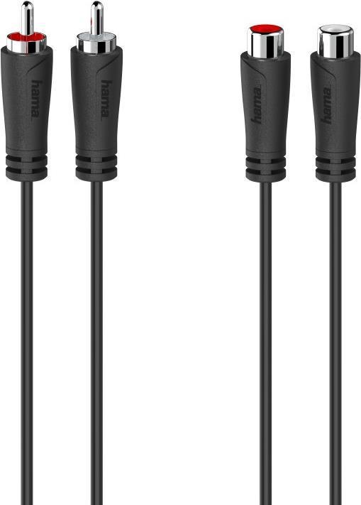 Produktbild Hama Audio-Verlängerungskabel, 2 Cinch-Stecker - 2 Cinch-Kupplungen, 3,0 m (3 m, Cinch)