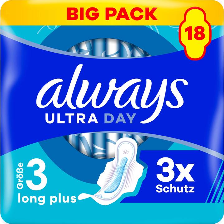 Produktbild Always Ultra Binde Long Plus mit Flügeln BigPack (18 x, Damenbinden)