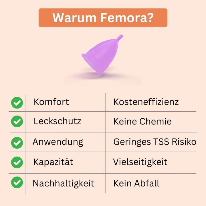 Actual product image Femora Menstrual cup + steriliser Period cup Menstrual cup (XS)
