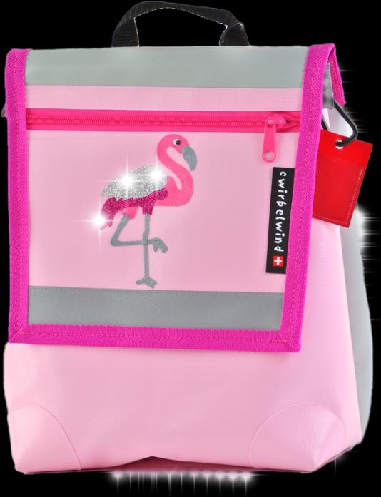 Produktbild Cwirbelwind Kindergartenrucksack Flamingo Glitzer