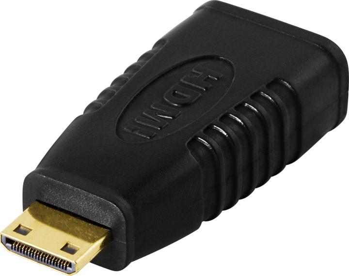 Image du produit Deltaco HDMI-18 Adaptateur de câble 19 broches HDMI 19 broches miniHDMI Noir