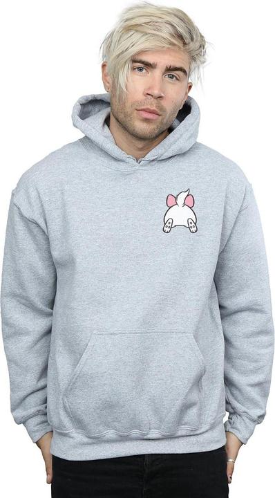 Actual product image Disney Mens Aristocats Marie Backside Breast Print Hoodie (XL)