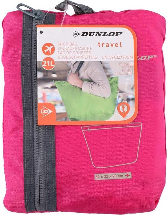 Dunlop – faltbare Einkaufstasche (rosa) (21 l)