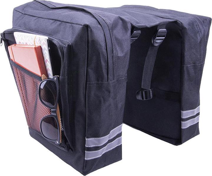Image du produit Forever Double sacoche de vélo pour le porte-bagages Outdoo noir (12 l, Sacoches)