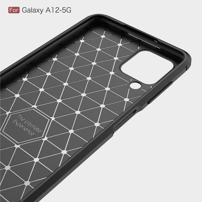 Actual product image MU Style Carbon Fiber TPU Softcase Series (Samsung Galaxy A12)