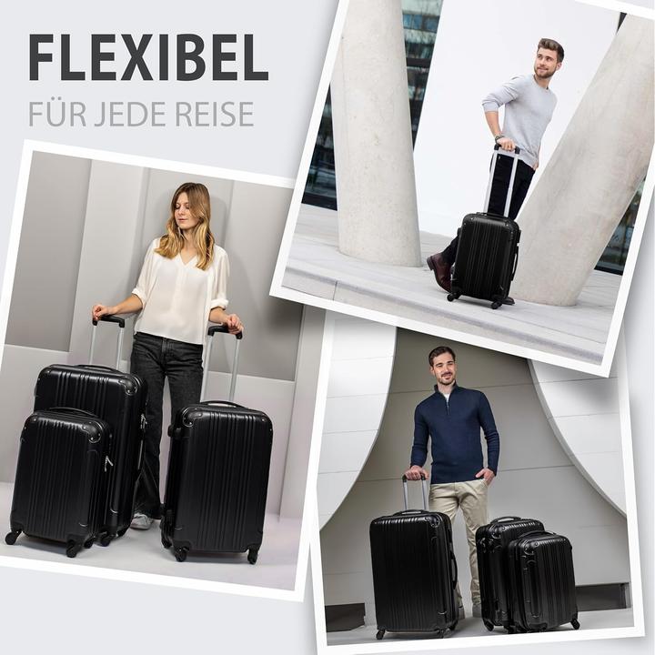 Image du produit Fergé Set de valises 3 pièces QUÉBEC (Bagage à main (jusqu'à 50l), M (50 - 90l), L (90 - 115l))