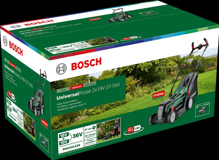 Produktbild Bosch Home & Garden UniversalRotak 2x18V-37-550 (Akkubetrieb)
