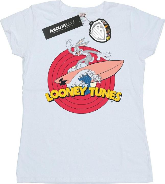 Immagine prodotto Looney Tunes Bugs Bunny Surfing Maglietta Donna (L)