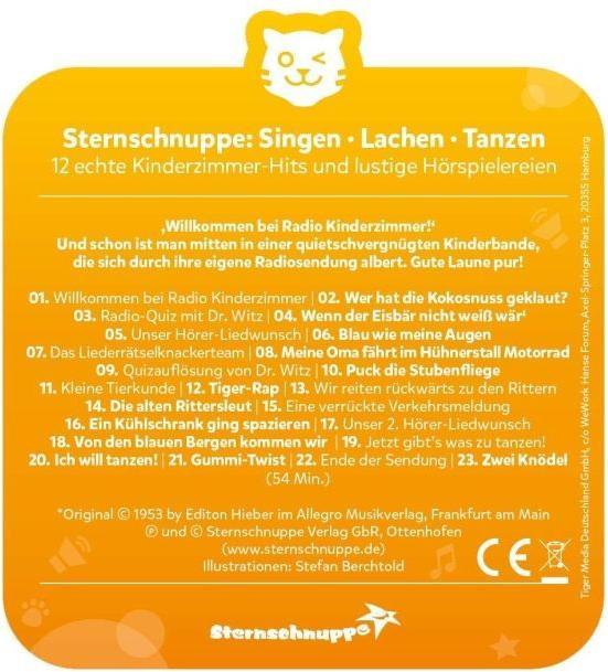 Produktbild Tigermedia Tigercard- Sternschnuppe: Singen, Lachen, Tanzen (Deutsch)