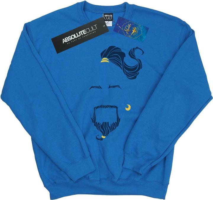 Produktbild Disney Mädchen Aladdin Film Genie Blaues Gesicht Sweatshirt (140, 146)