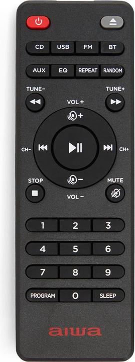 Actual product image Aiwa MSBTU-500 Stereo System Bluetooth®, AUX, CD, USB, FM, 50W Black (Bluetooth, CD player, 1x 50 W)