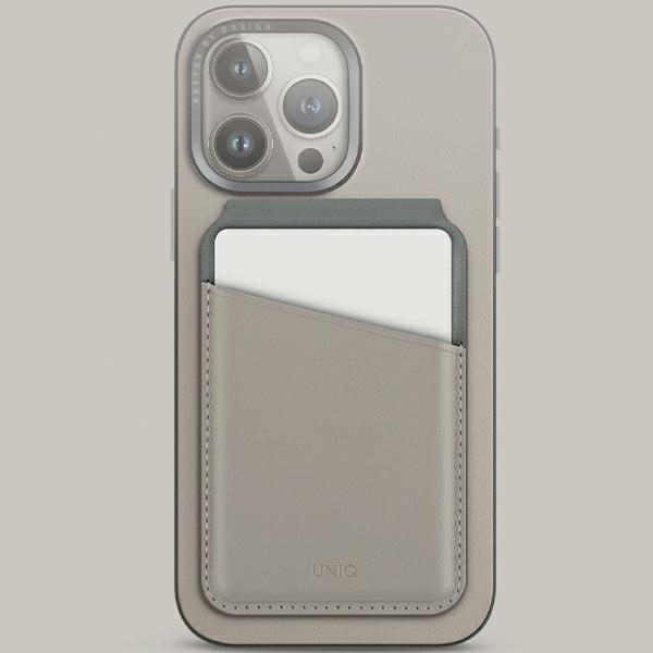 Immagine prodotto Uniq Lyden DS magnetyczny portfel RFID e stojak na telefon beżowo-zielony/ivory-lichen verde