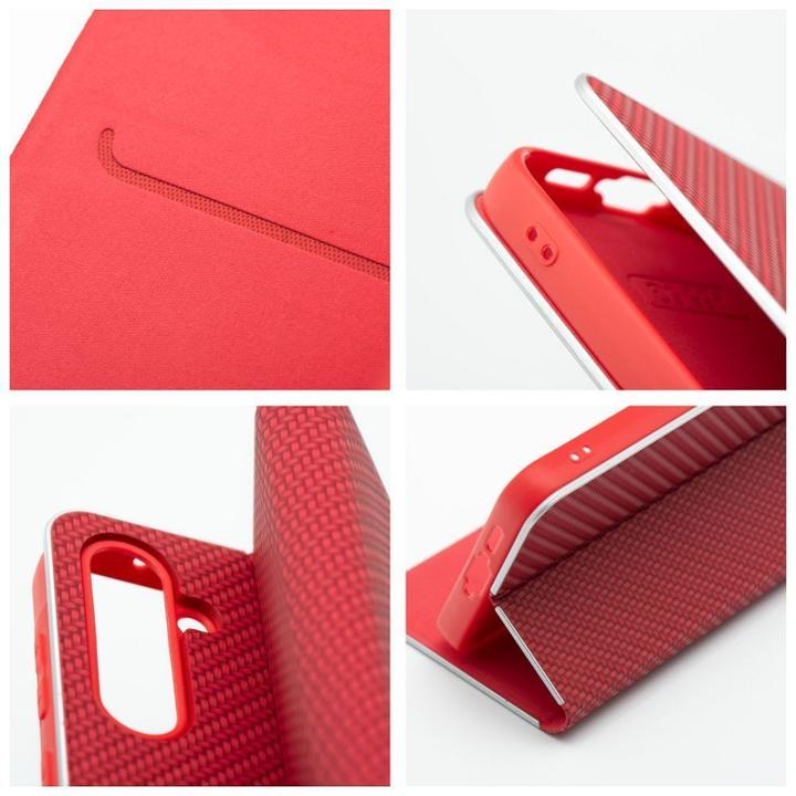 Image du produit OEM Book case LUNA Book Carbon for SAMSUNG A41 red (Samsung Galaxy A41)