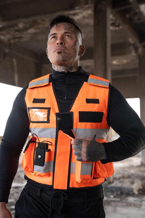Immagine prodotto Korntex Gilet tattico "Bonn" - Arancione - XXL/4XL (4XL)