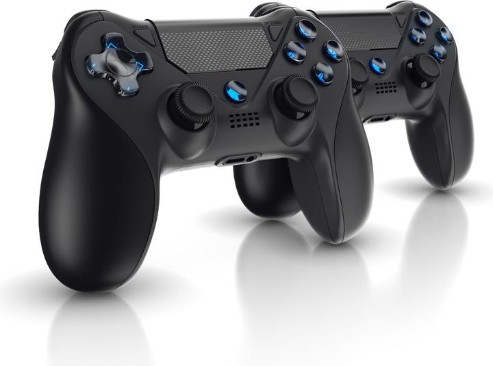 Produktbild Titanwolf 2x Gaming Controller, Wireless Gamepad für PS4, Playstation & Switch, Bluetooth & Kabel, Touchpad (PS4, Switch)